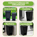 Lixeira Com Pedal 20l Plástico Resistente Reforçada Jaguar