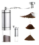 Moedor De Café Manual Inox Com Manivela Giratória Moer Grãos