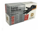 Luva Nitrílica para Procedimento Não Cirúrgicos Sem Pó Preta G Descarpack com 100 Unidades