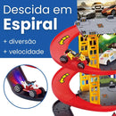 Posto De Gasolina Garagem 3 Andares Pais & Filhos Carrinho Brinquedo Infantil Corrida