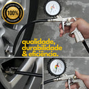 Calibrador De Pneus Portátil Carro Moto Flexível Manômetro
