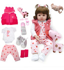 VXN Boneca Bebe Reborn Silicone Realista 48cm