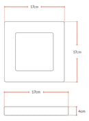 Painel Led Plafon Aluminio Sobrepor 12w 6500k Branco Frio 17cm Quadrado Avant