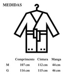 Roupão De Microfibra Attuale Adulto Unissex Cort Azul-aço G