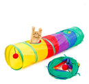 Brinquedo Interativo Para Gatos Pets Túnel Labirinto Colorido
