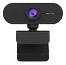Webcam Full Hd 1080p Visão 360 Microfone Integrado Pc  Preto