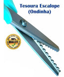 Tesoura De Picotar Escalope Tecido Papel Eva Profissional
