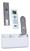 Suporte De Parede Triplo Controle Remoto Tv Ar Condicionado Cor Branco ArtBox3d