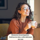 Chaleira Inox Indução Bule De Café Cha Com Apito 2 Litros Prateado