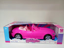 Carrinho Rosa Conversível P/ Boneca Roadster Roma Babies