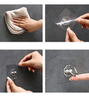 10 Ganchos Adesivo Quadro Na Parede Pendure Sem Furos Chave Cor Branco