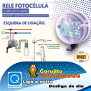 Kit 02 Rele Fotocelula Sensor Corujito Qr51 C/suporte