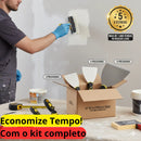 Kit Espátulas Aço 3 Unidades Cabo Emborrachado 3 4 E 5 Poleg