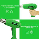Soprador Térmico 2000w/1500w 300 À 600°c Tsop2 Verde 220V