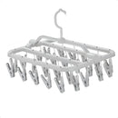 Varal De Roupa Íntima 26 Prendedores - Calcinha, Meia, Cueca Cor Branco Tamanho único