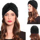Turbante Feminino Indiano Cores De Atacado Cor Preto Desenho Do Tecido Liso