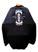 Capa De Corte Para Barbeiro/cabeleireiro Microfibra Cabelo Cor Preto Capa Micro Silk Barber Pole