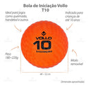 Bola Infantil Escolar Queimada T10 Vollo Iniciação Esportiva Cor Laranja
