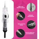 Kit 10 Agulhas Facil Click Para Dermografo Micropigmentação Cor 1p Cicular