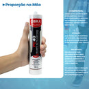 Kit 4 Unid Selante Poliuretano Cola Adesivo Pu 40 Cibra Flex Preto Mais Vendido