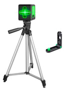 Nível A Laser Verde 2 Linhas Esquadro + Suporte + Tripé Recarregavel Profissional Prumo 20m Autonivelante Bateria Nano Bateria