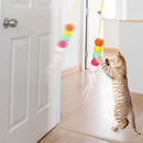 3 Brinquedo Gato Porta Suspenso Pendurar Na Porta Elástico Cor Kit 03 Unidades Sortidas