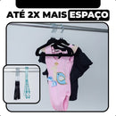 Vittak Kit 50 Cabides Veludo Infantil Slim Ultrafino Cor Preto