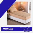 Capa De Colchão Impermeável Solteiro Matelado Protetor Antialérgico E Antiácaro Silencioso Caqui