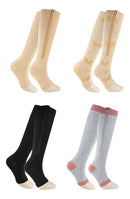 Meia De Compressão 3/4 Com Ziper 20-30 Mmh Borboletas G 38-41