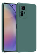 Capa Capinha Compativel  Note 12s 4g Silicon Verde Militar