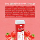 Cera Depilatória Roll-on Morango 100g - Depilflax