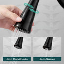 Torneira Gourmet Luxo Flexível Cozinha Parede Preta 2 Jatos Cor Preto Aletronix