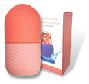 Massageador Para O Rosto Ice Em Silicone Cor Laranja
