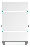 Arandela Externa Luminária de Parede Alumínio 2 Frisos Branco G9 MF115