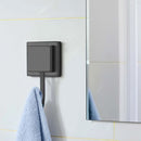 Suporte Porta Toalha De Rosto Gancho Fixação 3m Arthi Cor Preto