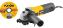 Esmerilhadeira Angular 4.1/2pol 650w C/ Disco Eav650 Vonder Cor Amarelo Frequência 50 Hz/60 Hz