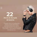 Fone De Ouvido Headphone Dapon H02d Bluetooth 5.1 Over-ear 22 Horas De Bateria Bege
