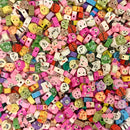 Miçanga Infantil Animais Para Pulseiras Colares 50 Pçs Kit Comprimento 10 mm Cor Colorido