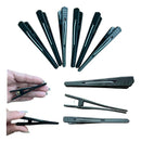 Kit 12 Presilha Clip Jacaré Prendedor De Cabelo Bico D Pato Cor Preto