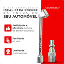 Bico De Ar Encher Pneu P/ Mangueira E Compressor Pino Engate