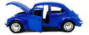 Carrinho De Ferro Fusca Clássico 1/32 Miniatura Coleção Cor Azul-escuro