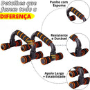 Barra De Chão Apoio Para Flexão Ergonômicas Exercício Fitnes