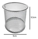 Kit C/ 6 Porta Caneta Lápis Redondo Aramado Telado Cor Preto