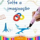 Refil Filamento Pla Kit 20 Cores 100m Caneta 3d Impressora