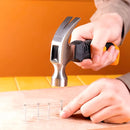 Mini Martelo Unha Cabo Curto Emborrachado Martelinho Pequeno