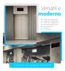 Relógio De Parede Led Digital Grande 36x15cm Alarme Calendário Termômetro Recepção Hall Entrada Academia Data Hora Temperatura Dia Mês Ano Memória Bivolt 110/220 Cor Preto