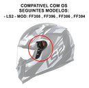 Botao Fixaçao Reparo Viseira Capacete Fw3 Gt Gtx Ls2 Ff358 Preto