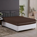 Capa Para Colchão Casal Malha Ziper Resistente Rapido Cor Tabaco