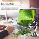 Microscópio Digital Usb Zoom Portátil Câmera Zoom 1600x Note Cor Preto Polares