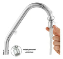 Torneira Com Filtro Cozinha Gourmet Parede Bica Móvel Abs